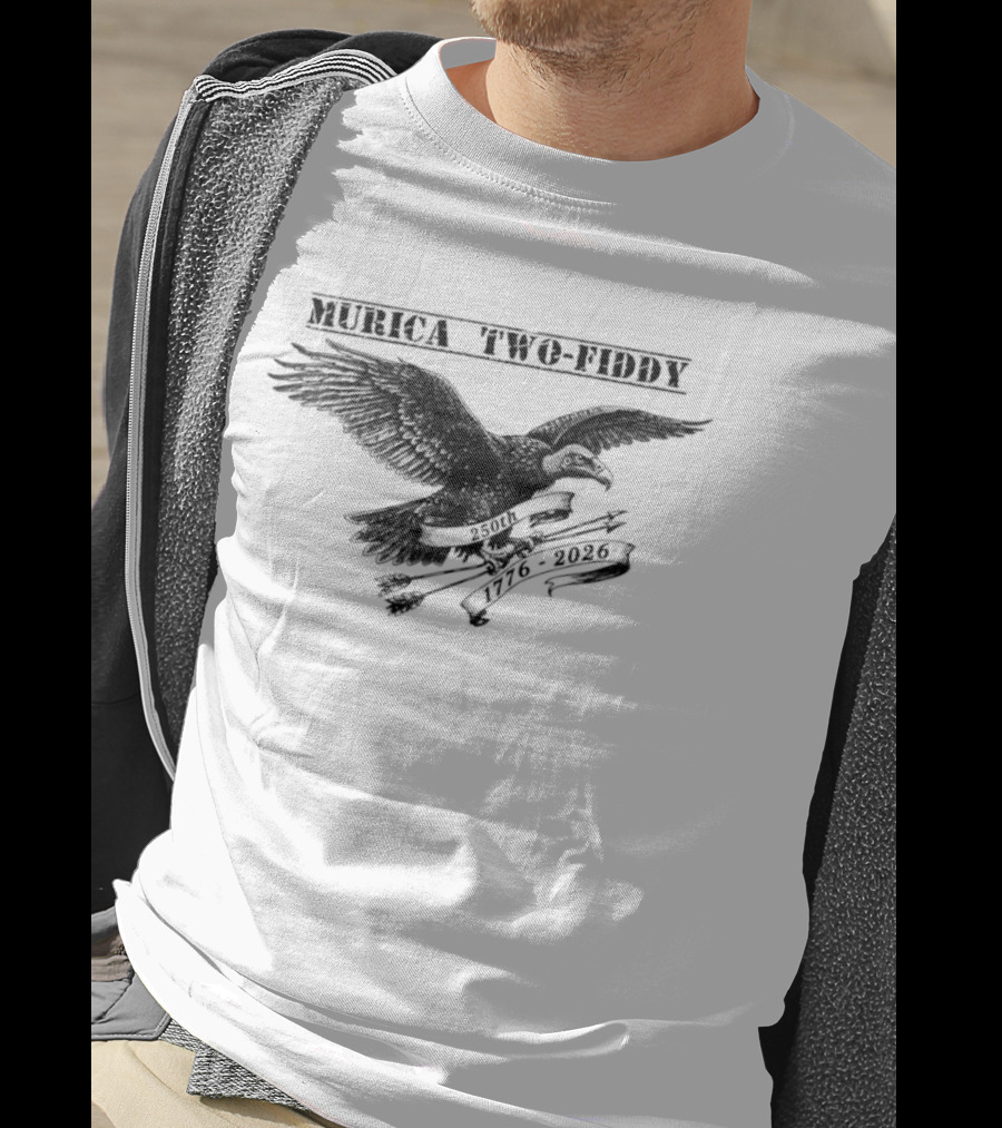 Murica Two Fiddy Vulture 250th 1776 2026 Vintage Patriotic Eagle T-Shirt