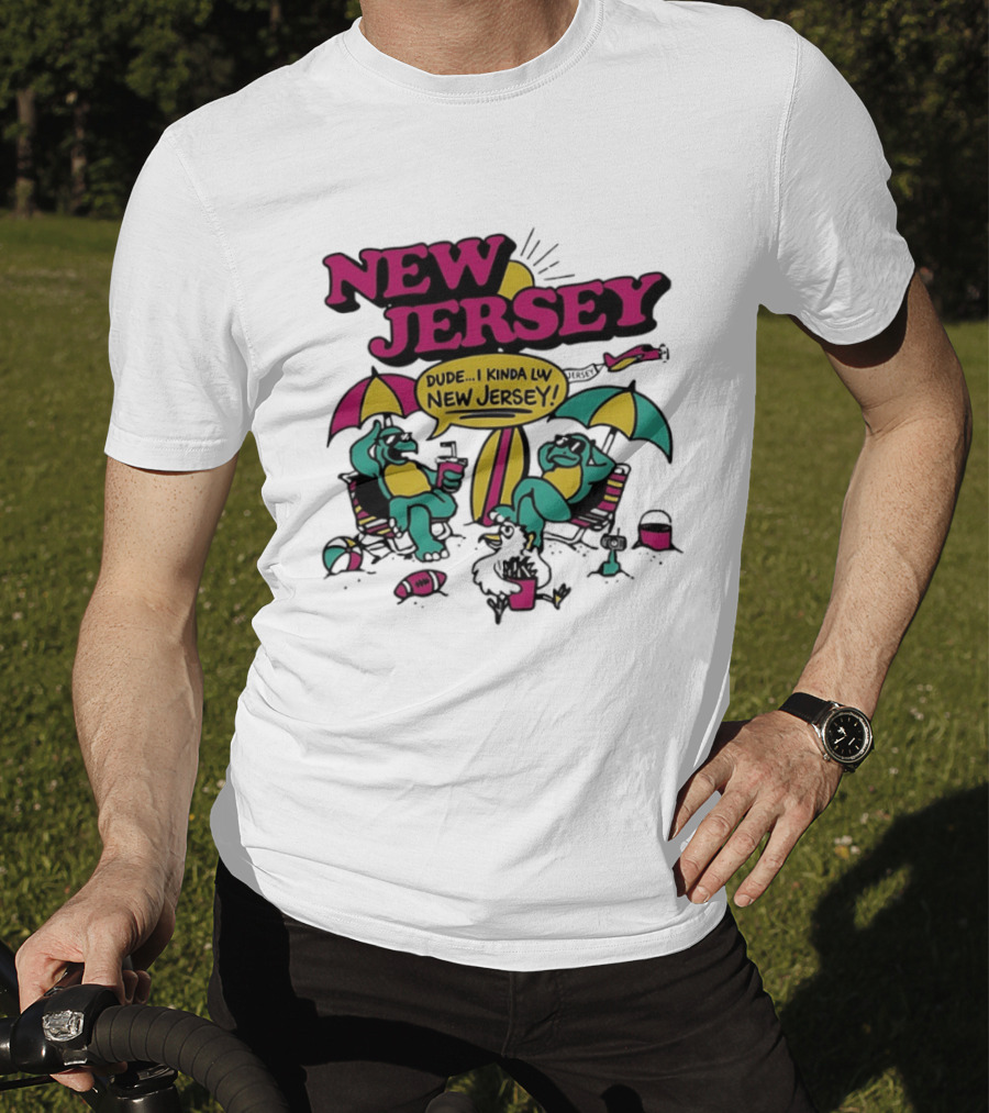 New Jersey Dude I Kinda Luv Beach Vibes With Beach Animals T-Shirt