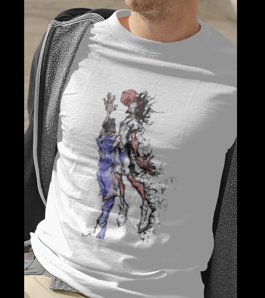 Oklahoma Basketball Number 25 Exploding Sketch Dunk Dynamic Sports T-Shirt
