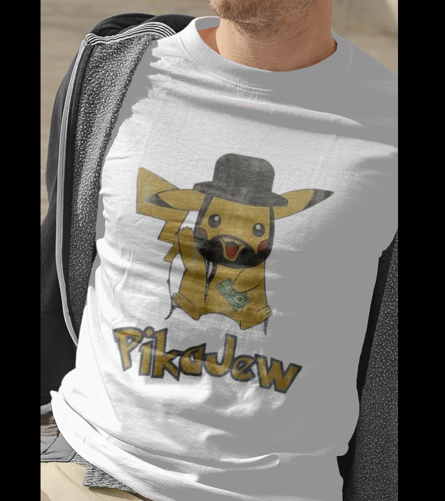 Pikachu PikaJew Meme Wearing Hat And Holding Money T-Shirt