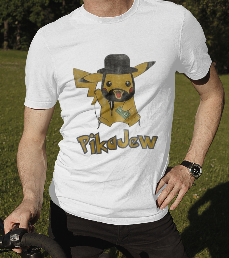Pikachu PikaJew Meme Wearing Hat And Holding Money T-Shirt