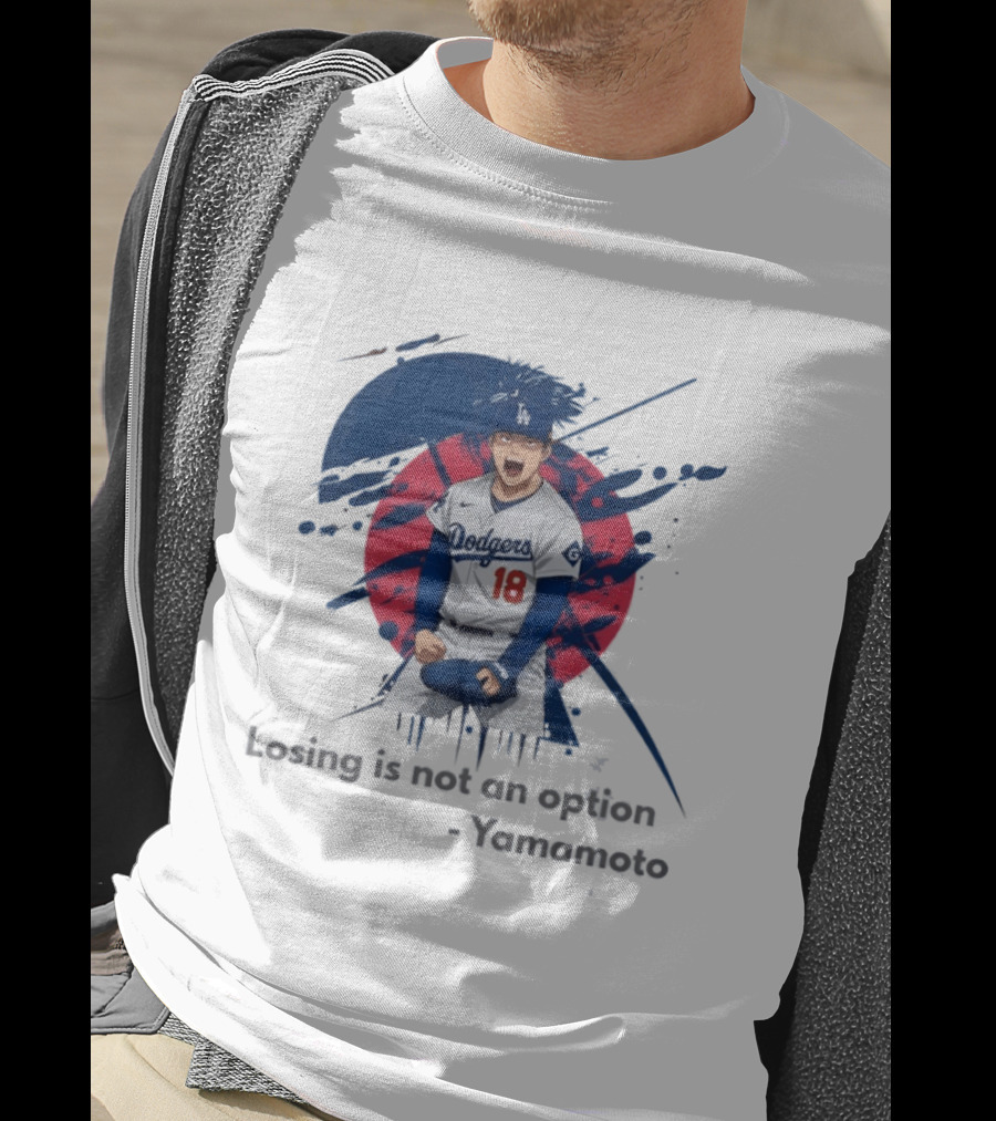 Yoshinobu Yamamoto Dodgers Anime Style Los Angeles Baseball Winning Mindset T-Shirt