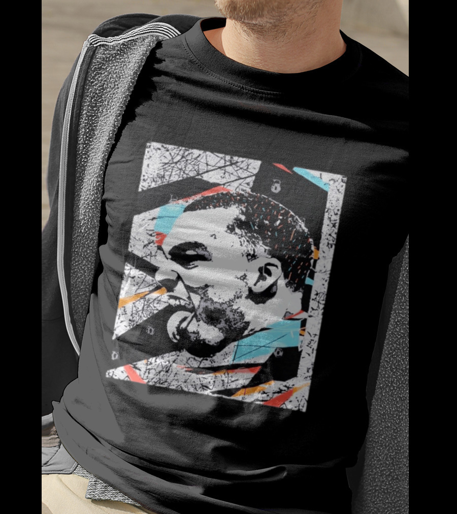 Michael Jordan Chicago Bulls Tongue Expression Urban Graffiti T-Shirt