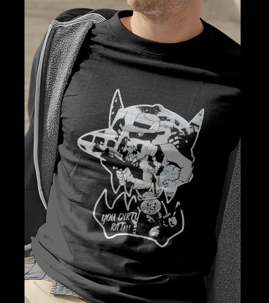 Gangster Animals You Dirty Rat Mobster Showdown Guns T-Shirt