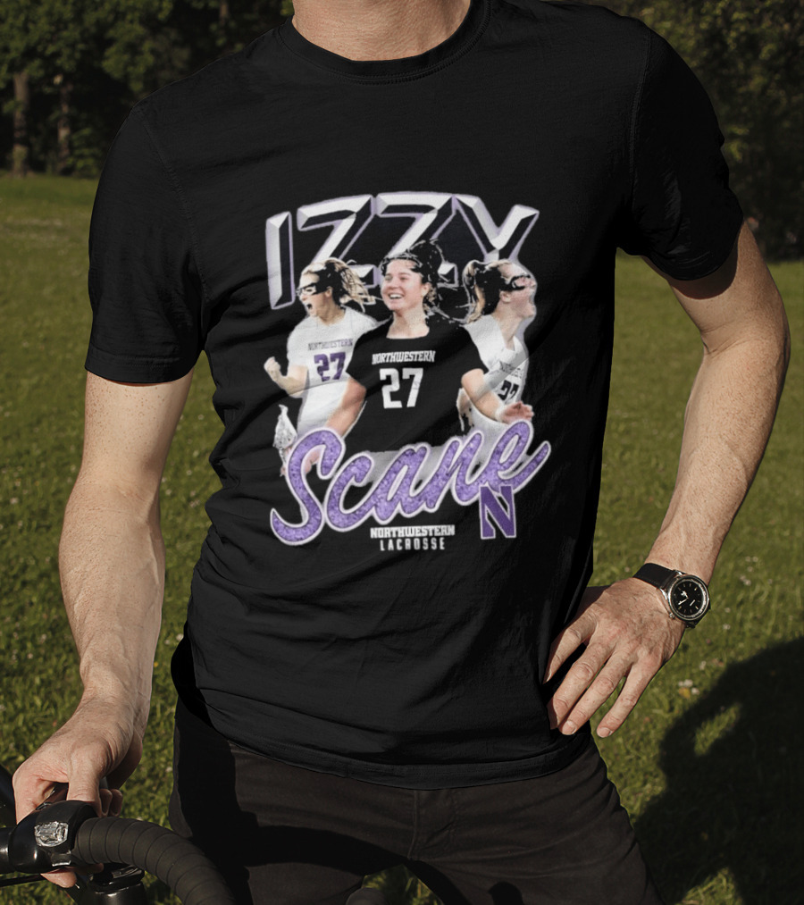 Northwestern Wildcats Izzy Scane 27 Lacrosse Star Athlete Highlights T-Shirt
