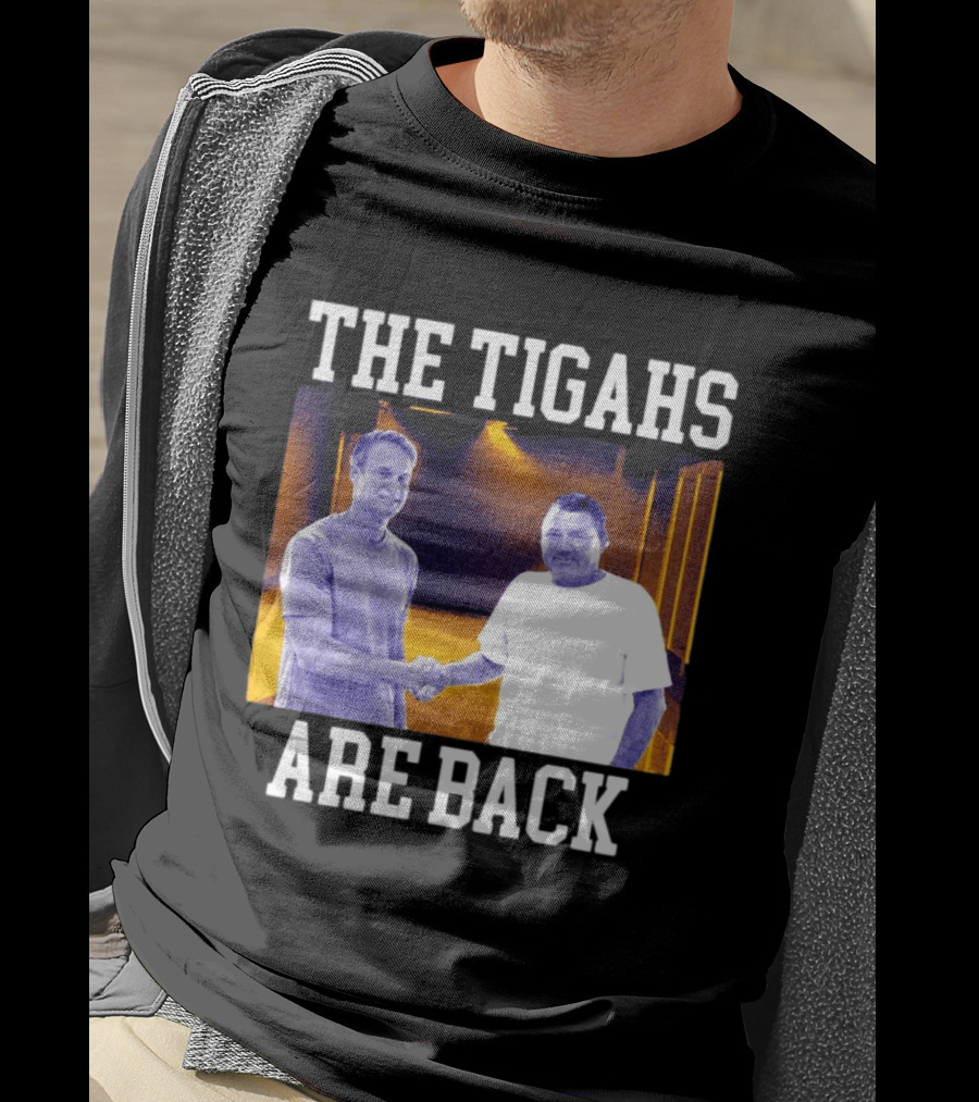 Lane Kiffin Ed Orgeron The Tigahs Are Back LSU Duo Handshake T-Shirt