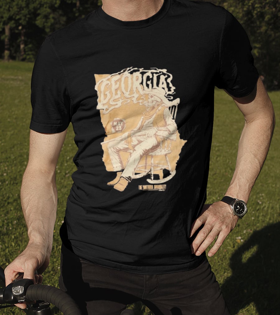 Georgia Skeleton Cowboy Southern Hospitality Tour May 23 MMXXVI T-Shirt
