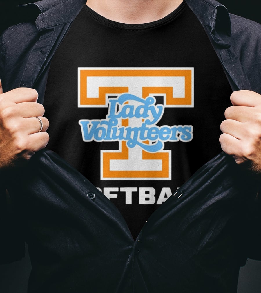 University Of Tennessee Lady Volunteers Orange Softball Team T-Shirt