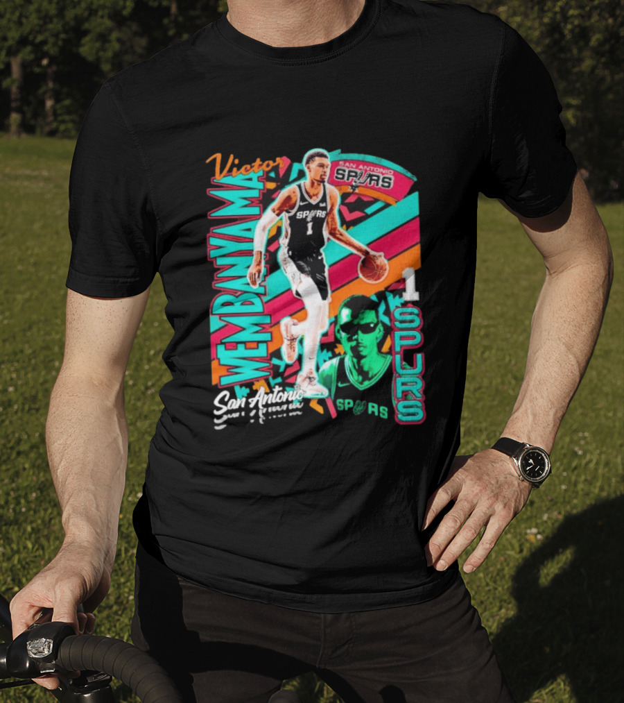 Victor Wembanyama San Antonio Spurs Retro Style Wemby 1 T-Shirt