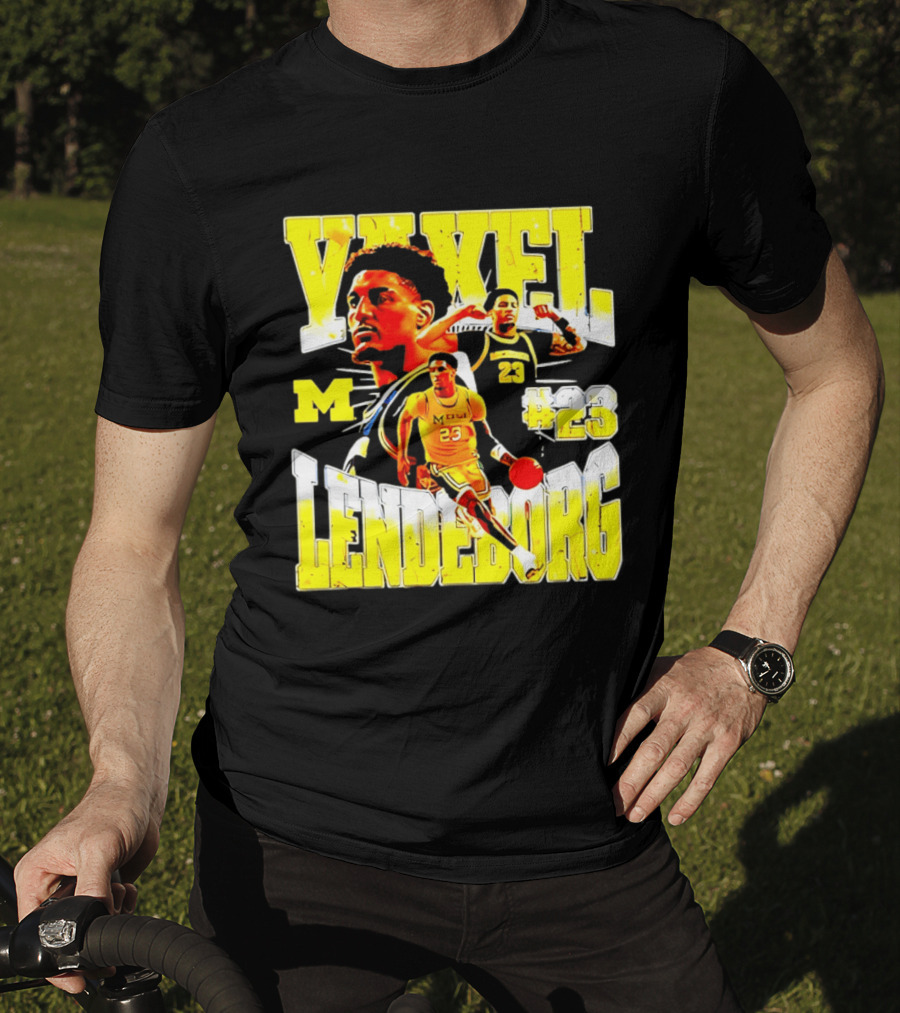 Yaxel Lendeborg #23 Michigan Wolverines Basketball M Player T-Shirt