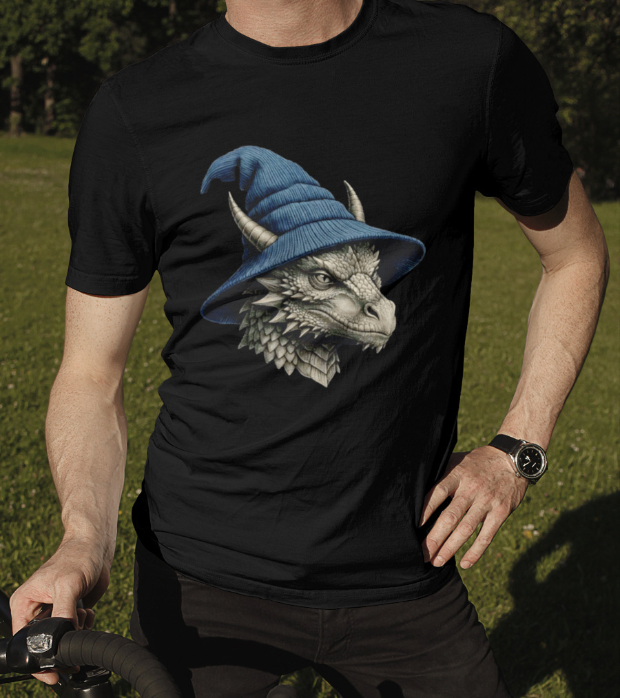Beanie Dragon Wizard Hat Fantasy Creature T-Shirt