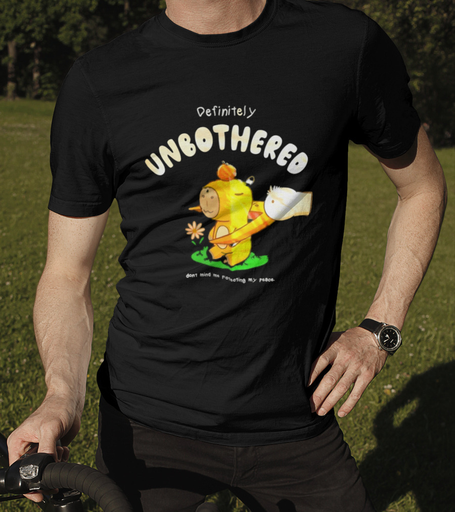 Capybara Definitely Unbothered Don't Mind Me Protecting My Peace T-Shirt