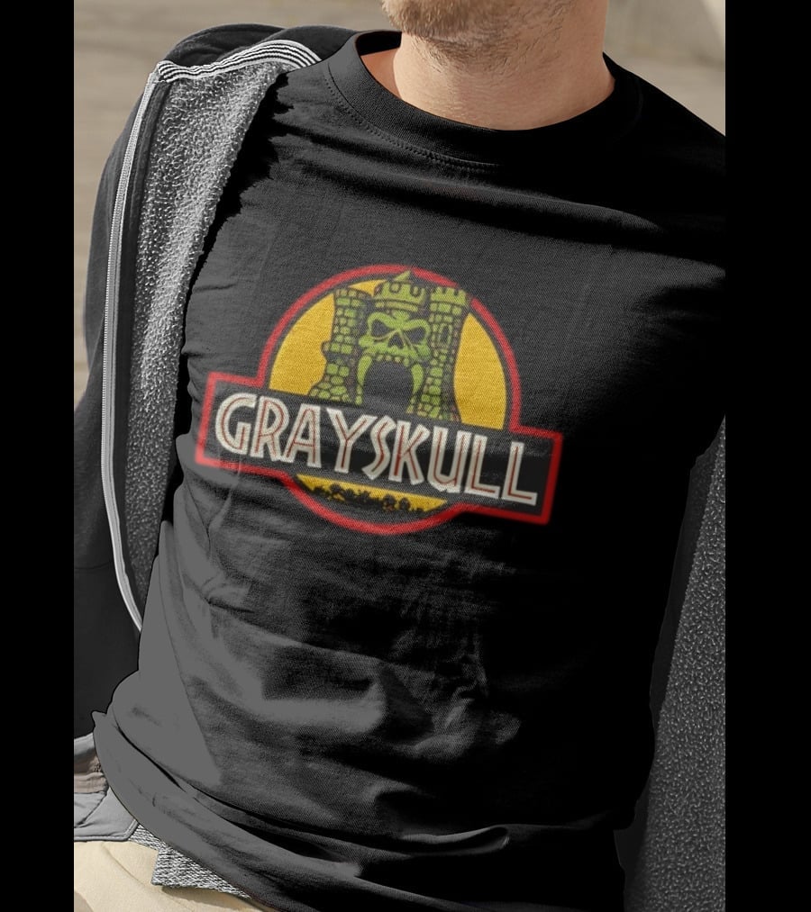 Grayskull Castle Masters Of The Universe Jurassic Park T-Shirt