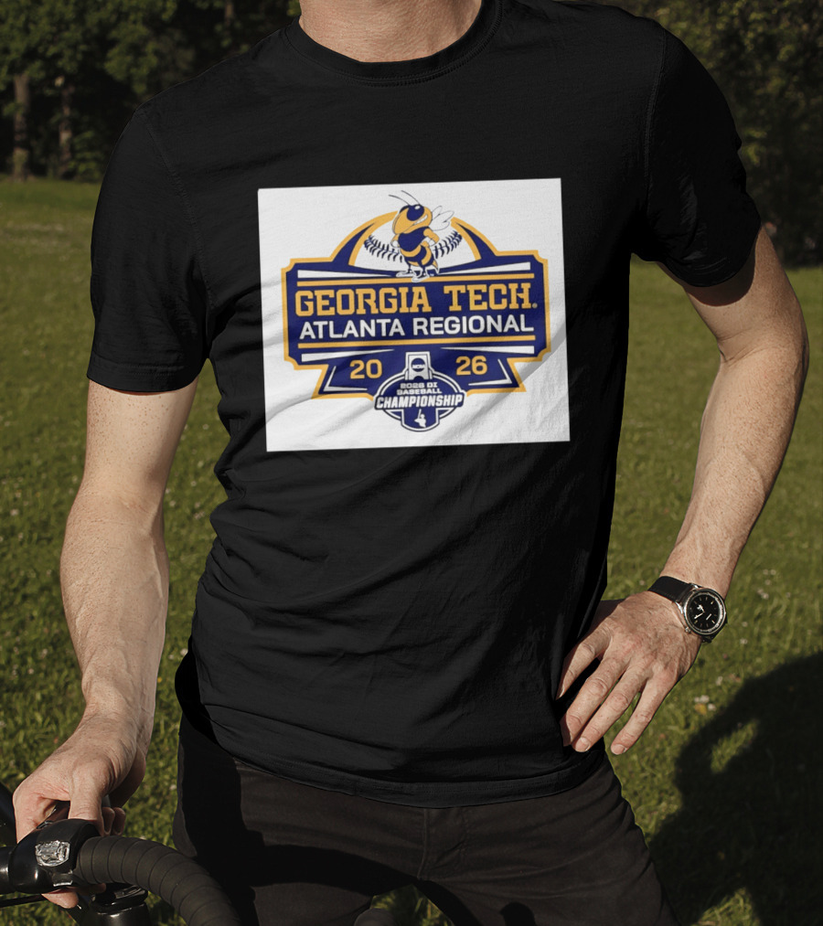 Georgia Tech Yellow Jackets Atlanta Regional 2026 NCAA DI Baseball Championship T-Shirt