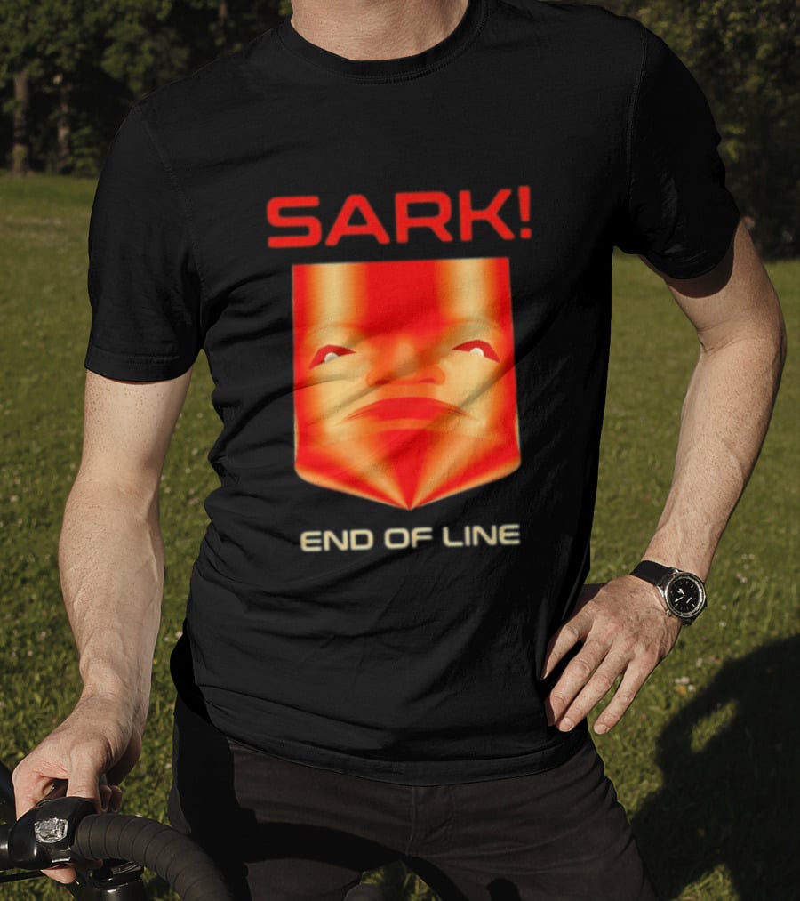 Sark End Of Line Retro Gaming Villain Face T-Shirt
