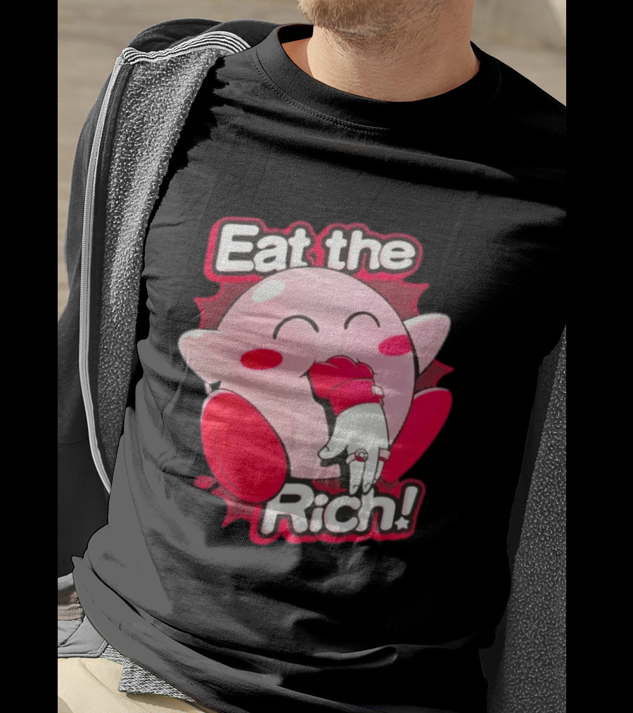 Kirby Eat The Rich Meme Video Game Character Trend T-Shirt