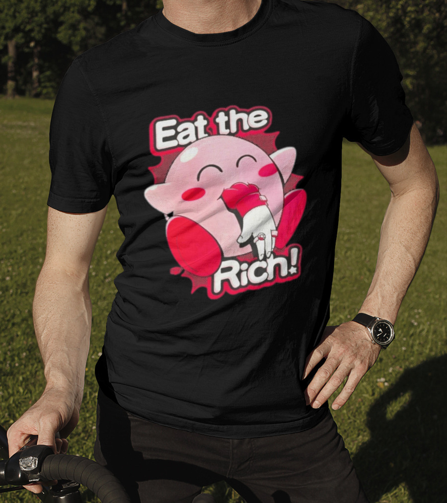 Kirby Eat The Rich Meme Video Game Character Trend T-Shirt