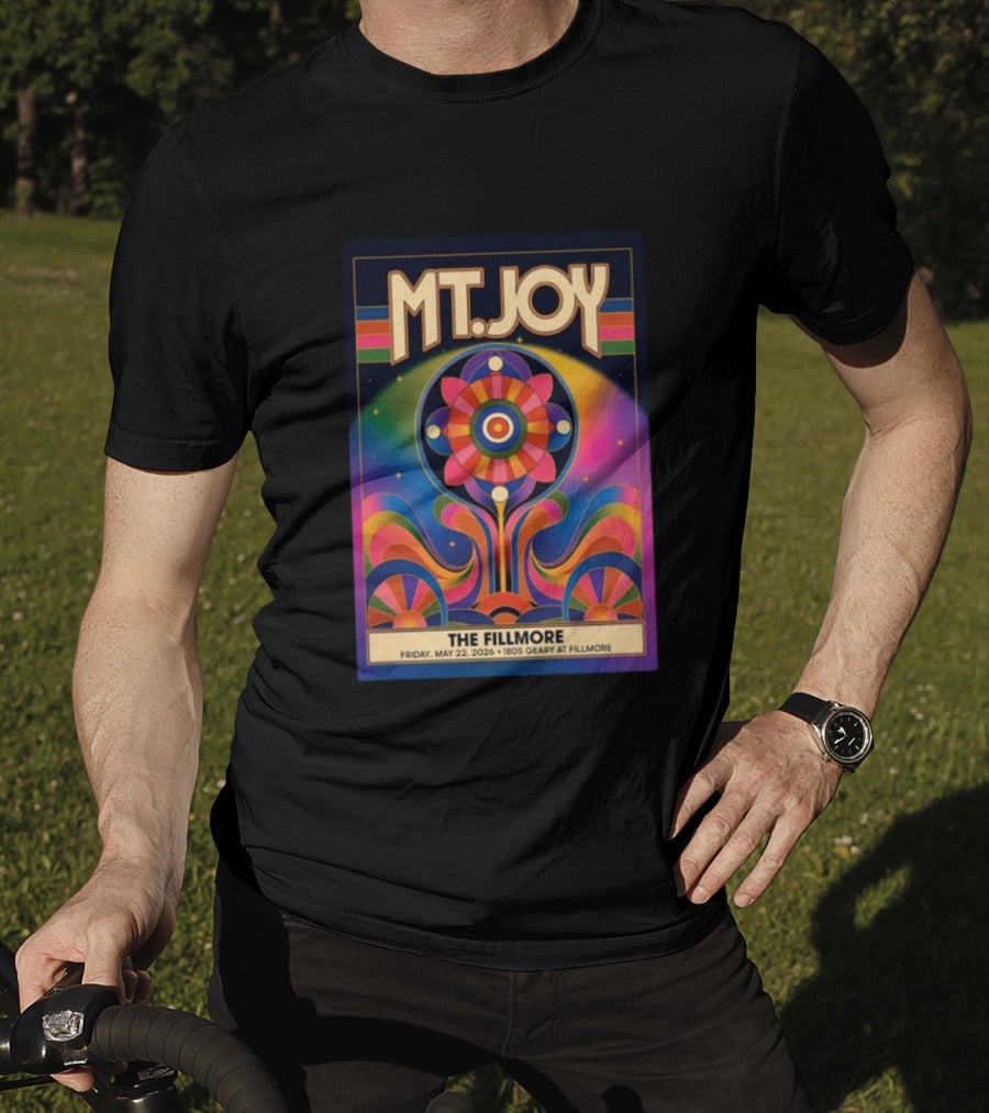 MT. Joy May 22 2026 The Fillmore 1805 Geary San Francisco Vintage Psychedelic T-Shirt