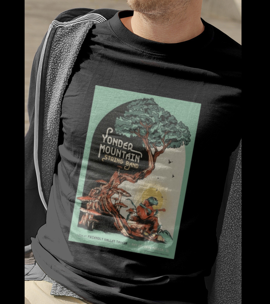 Yonder Mountain String Band Live At Friendly Valley Tavern Peoria IL May 24 2026 T-Shirt
