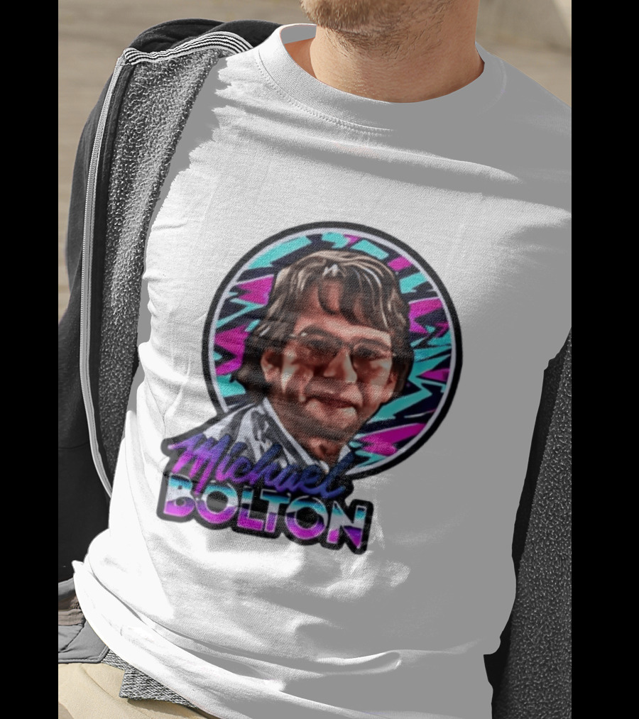 Michael Bolton 80s Aesthetic Office Humor T-Shirt