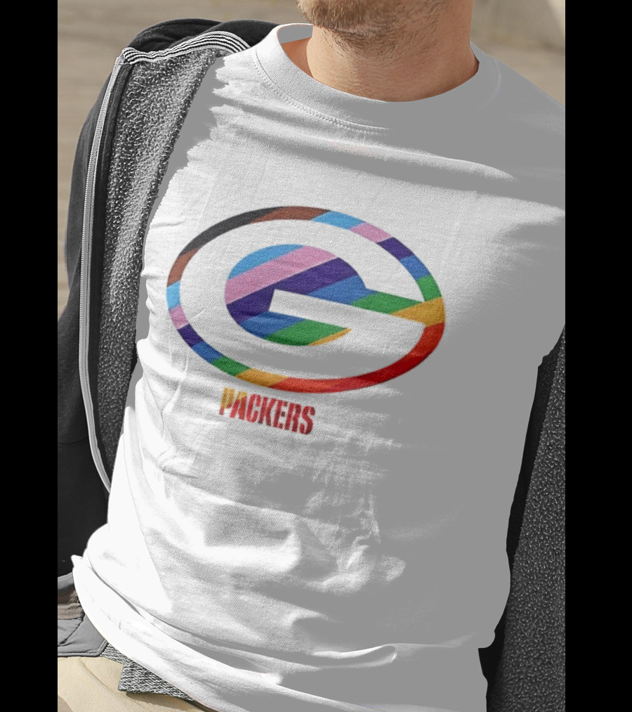 Packers Pride Support The Team Packers Colorful Logo Interpretation T-Shirt