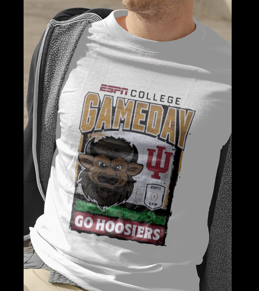 ESPN College Gameday Go Hoosiers IU Buffalo Football T-Shirt