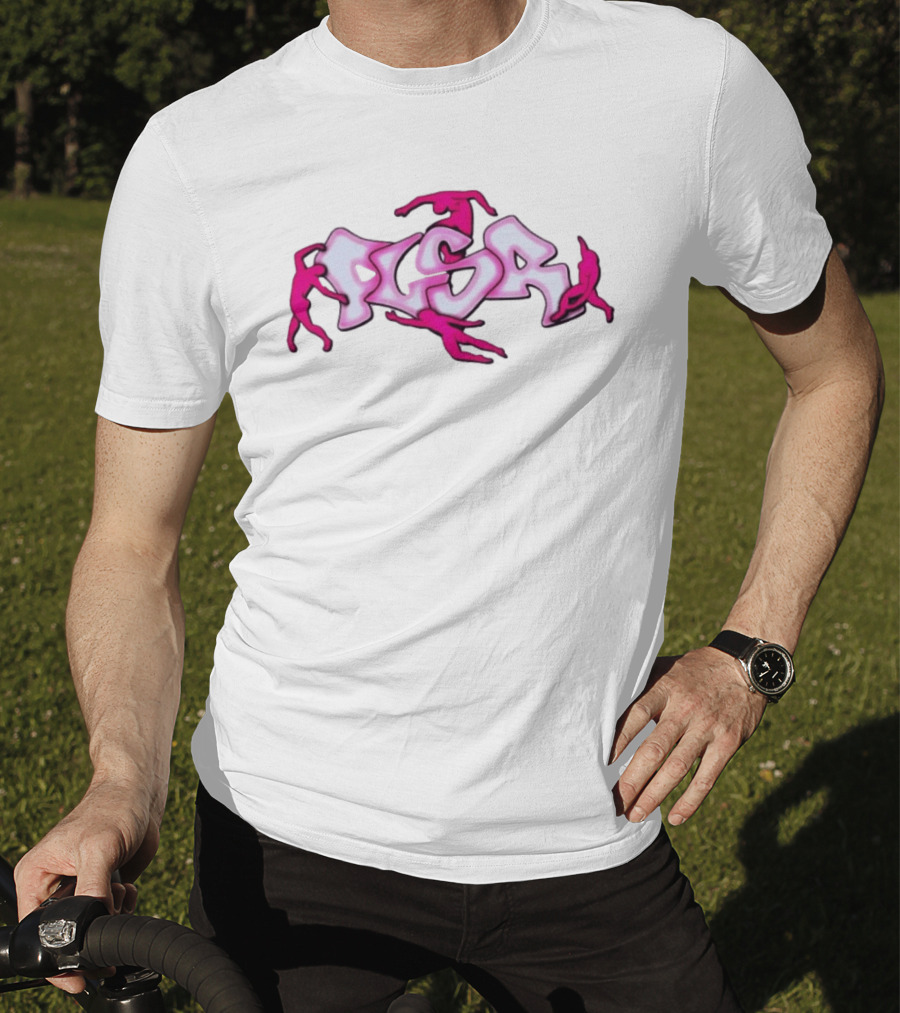 Flsr Figures Climbing Pink Graffiti T-Shirt