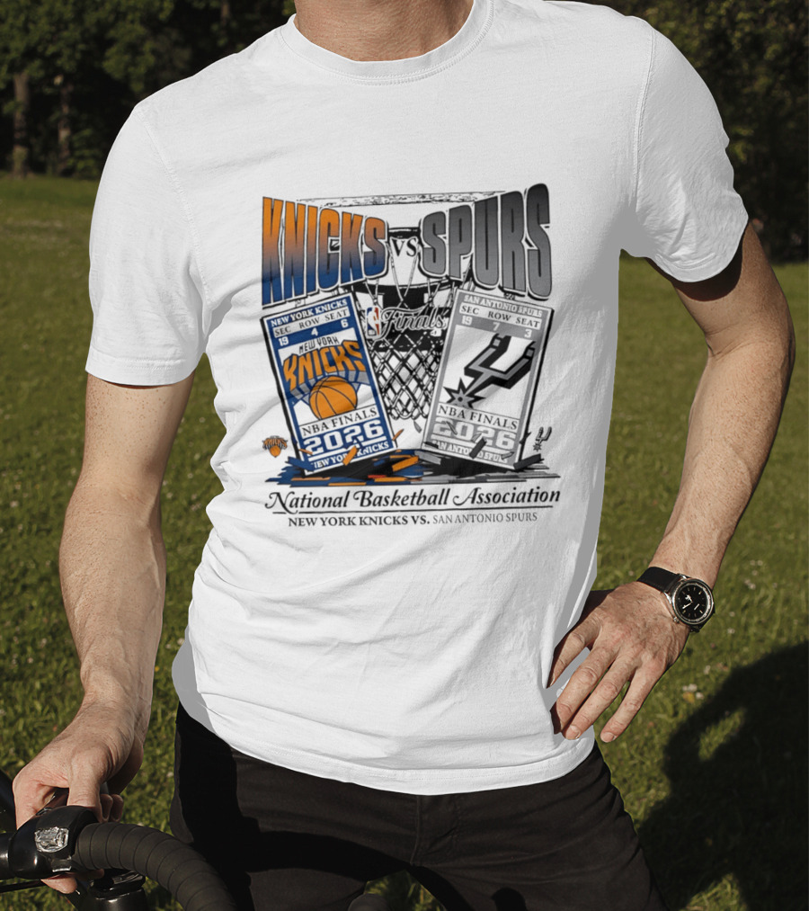 New York Knicks Vs San Antonio Spurs NBA Finals Tickets 2026 National Basketball Association T-Shirt