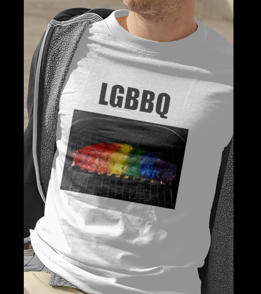 LGBBQ Rainbow Ribs LGBTQ BBQ T-Shirt
