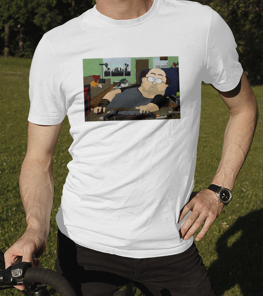 Gamer South Park Meme Online Gaming Guy Couch Scene T-Shirt