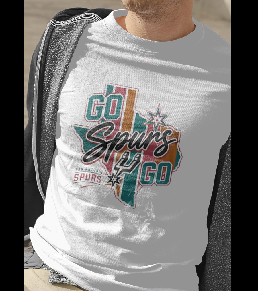 Go Spurs Go San Antonio Spurs Game Day Texas Map T-Shirt