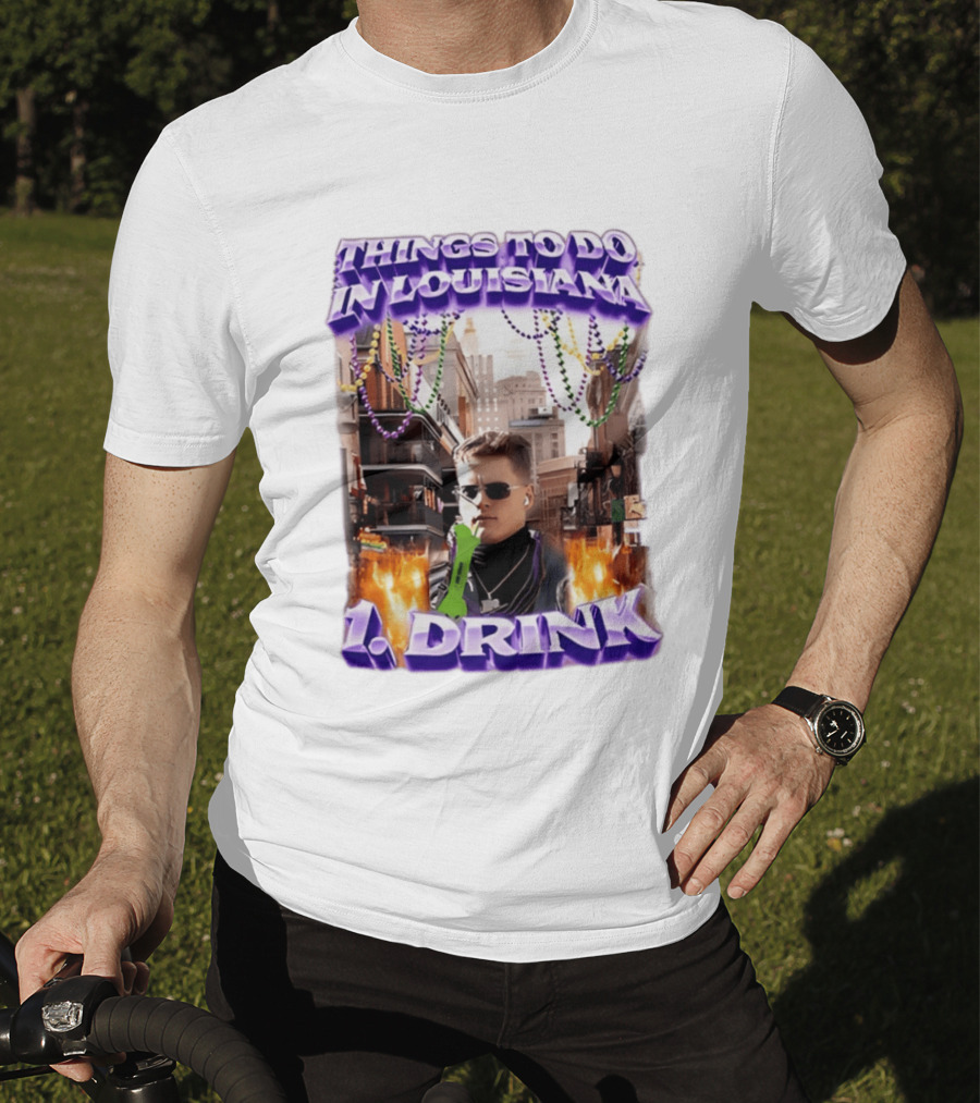 Things To Do In Louisiana Beads And Drinks Street Vibes T-Shirt