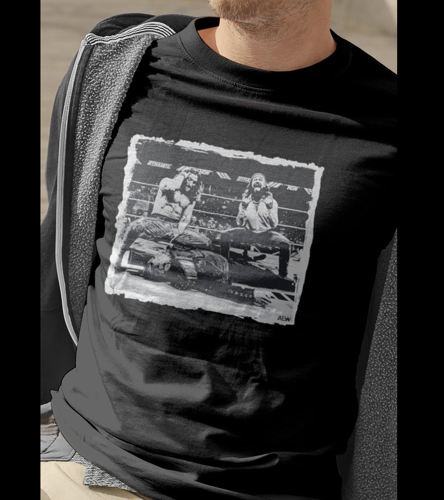 AEW Dynamite Young Bucks Adam Cole Wrestling Ring Pose T-Shirt