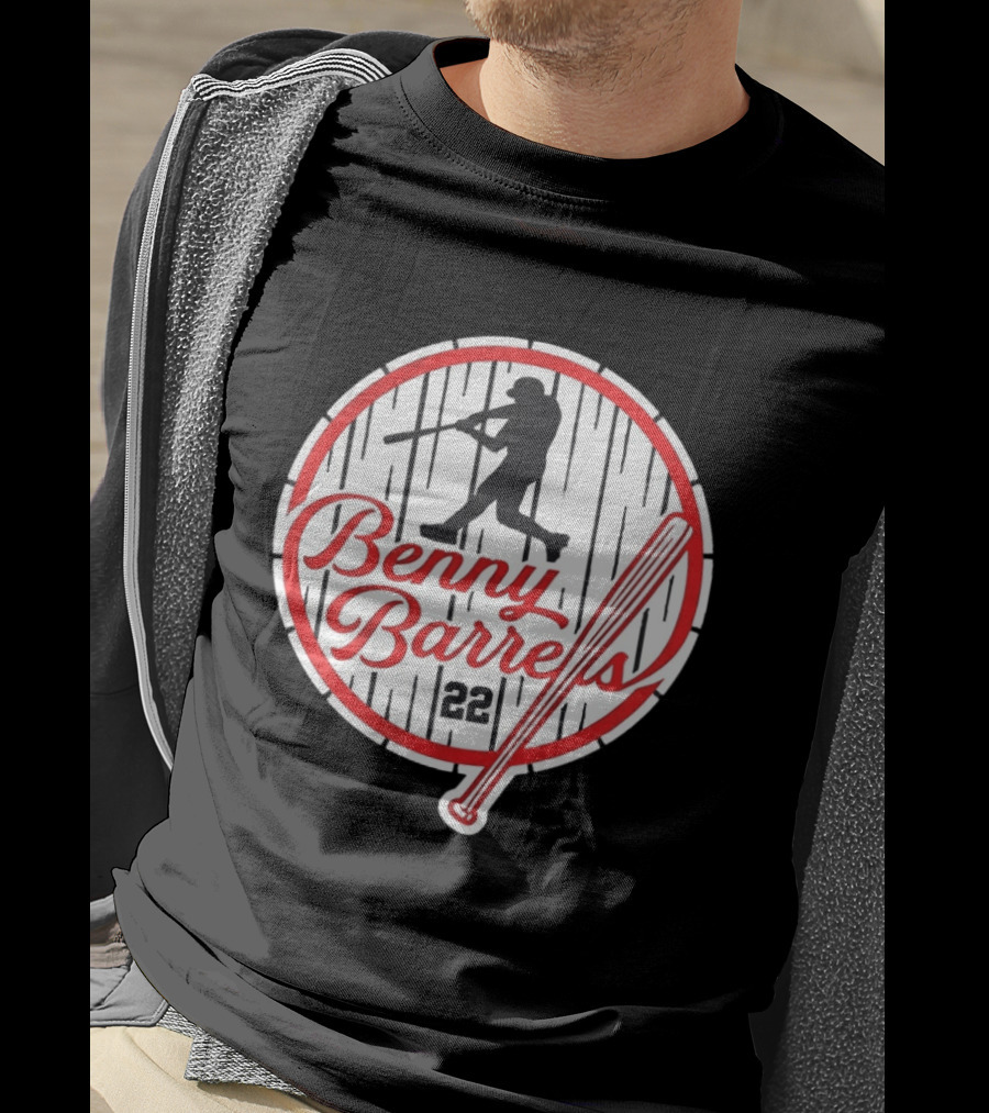 Benny Barrels New York Yankees 22 Baseball T-Shirt