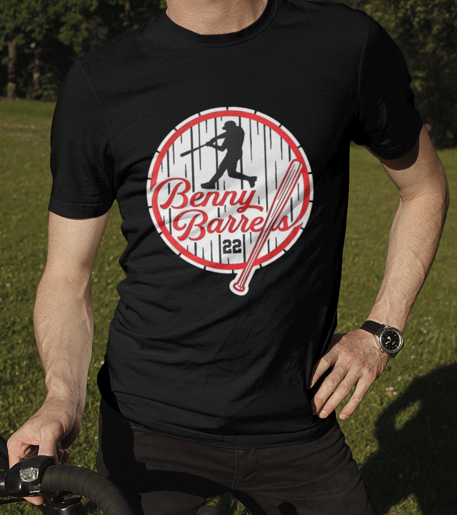 Benny Barrels New York Yankees 22 Baseball T-Shirt