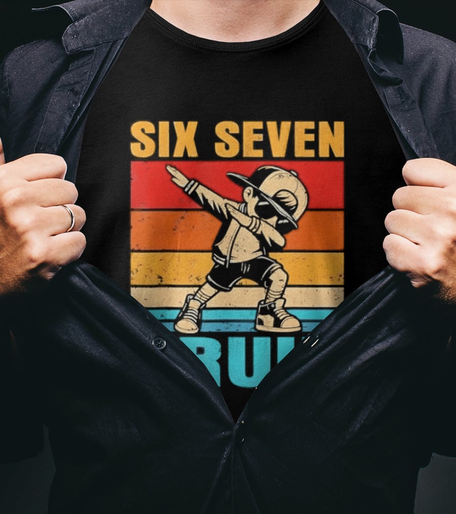 Six Seven Birthday Dab Bruh Kid T-Shirt