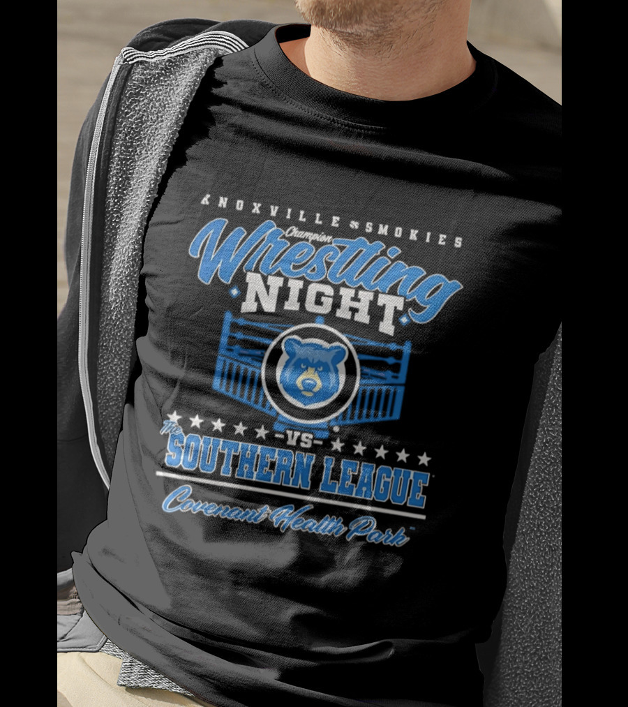 Knoxville Smokies Wrestling Night Vs Southern League Covenant Health Park T-Shirt