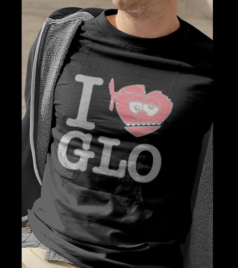 I Love Glo Heart Bandana Glo Gang T-Shirt