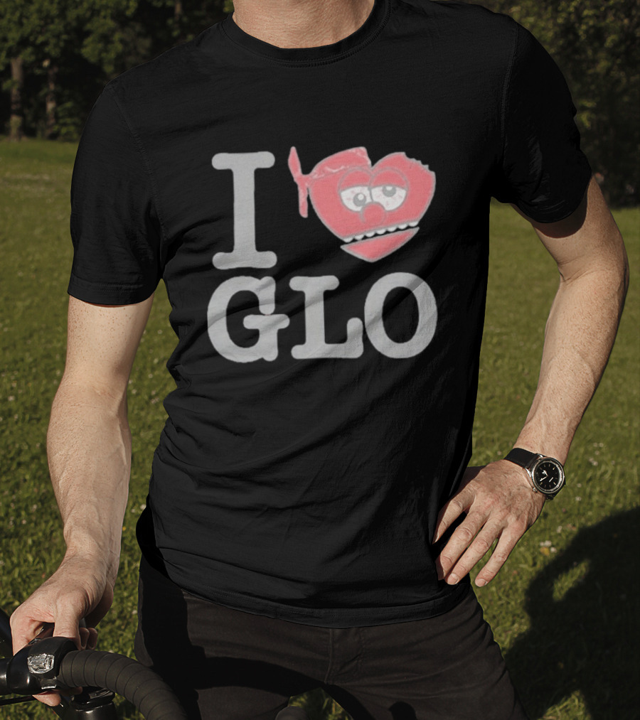 I Love Glo Heart Bandana Glo Gang T-Shirt