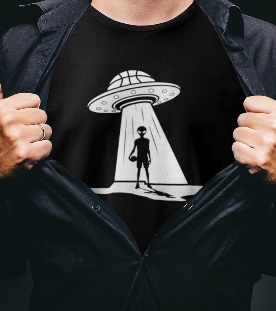 Victor Wembanyama Spurs UFO Alien Encounter T-Shirt