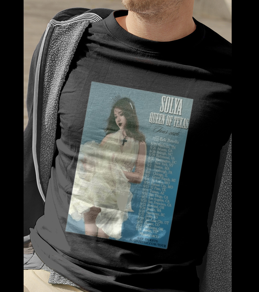 Solya Queen Of Texas Tour 2026 With Special Guest Tele Novella T-Shirt