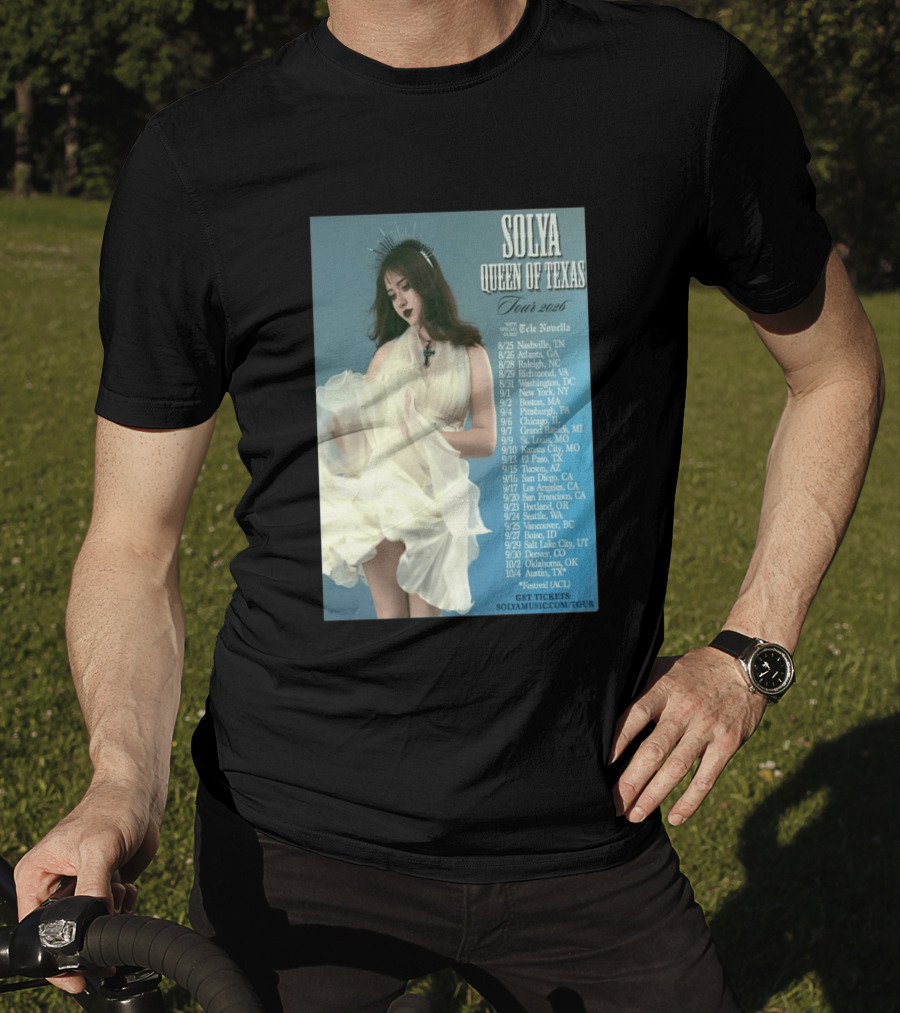 Solya Queen Of Texas Tour 2026 With Special Guest Tele Novella T-Shirt