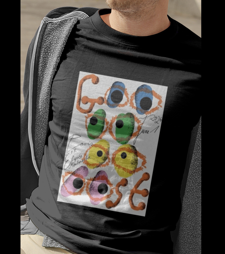 Goose June 1 2026 Élysée Montmartre Paris France Colorful Eyes T-Shirt