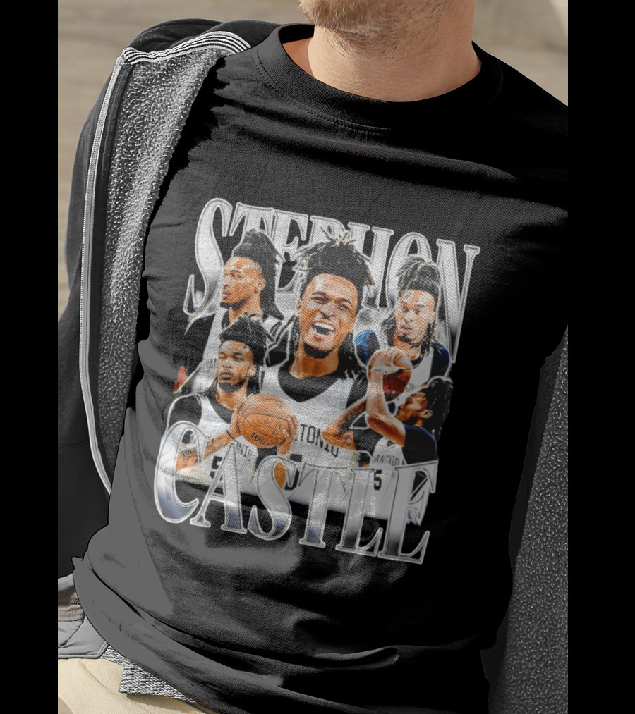 Stephon Castle San Antonio Spurs Basketball Wemby Game Day T-Shirt