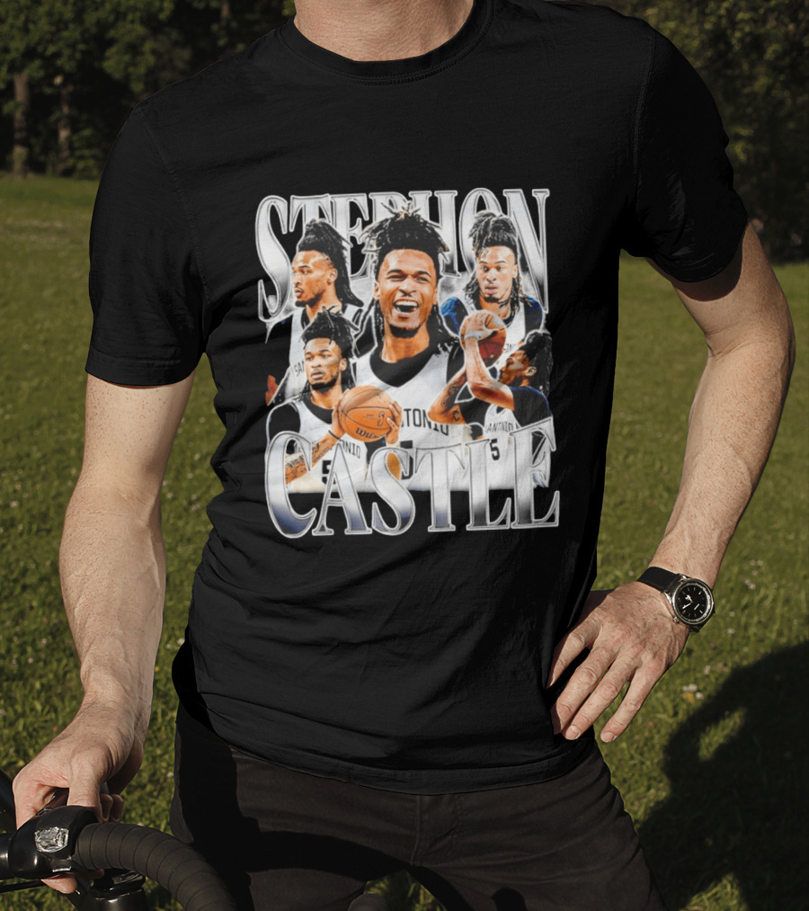 Stephon Castle San Antonio Spurs Basketball Wemby Game Day T-Shirt