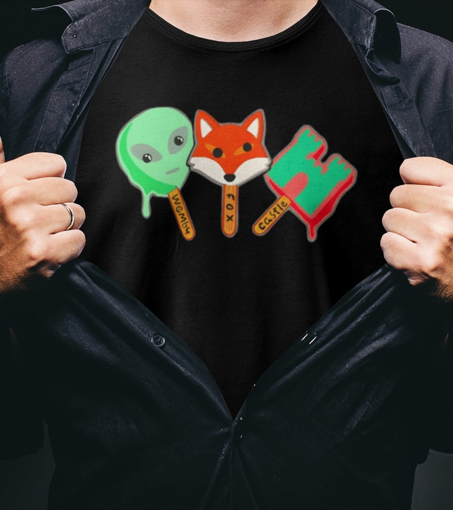Wemby Fox Castle Popsicles Alien Fox 2026 San Antonio Spurs NBA Basketball T-Shirt