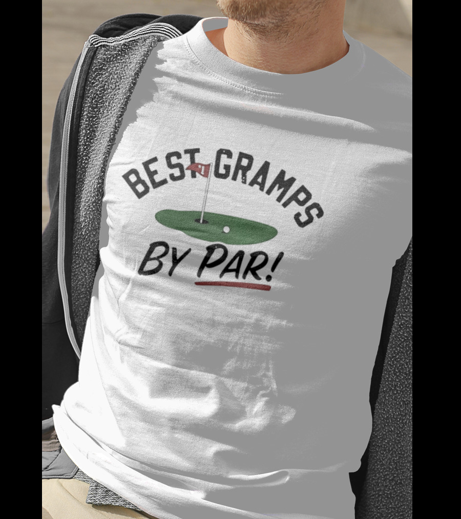 Best Gramps By Par Golf Course Flag T-Shirt