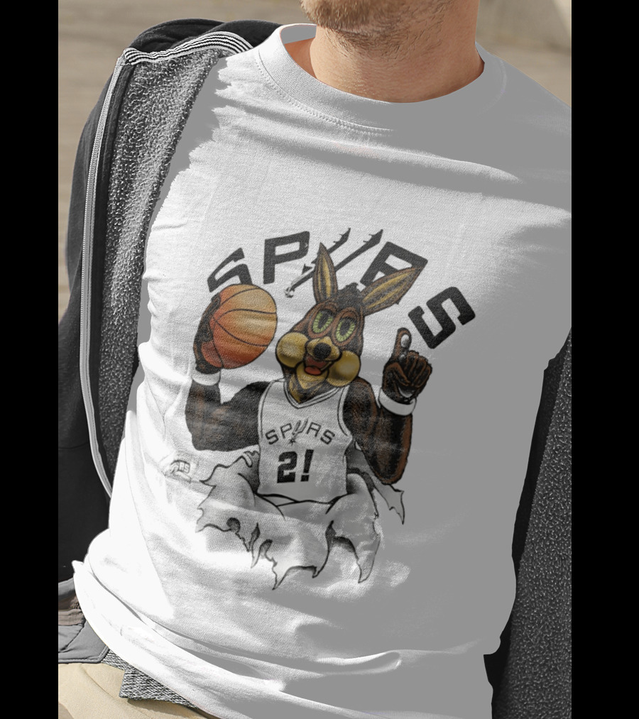 Coyote 21 Tim Duncan San Antonio Spurs Basketball Silver Breakthrough 2026 T-Shirt