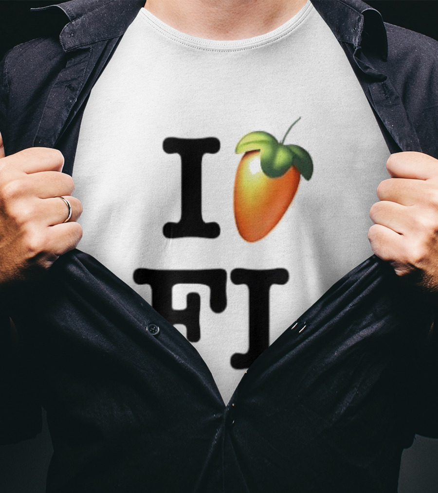 FL Studio I Love FL Logo Fruit T-Shirt