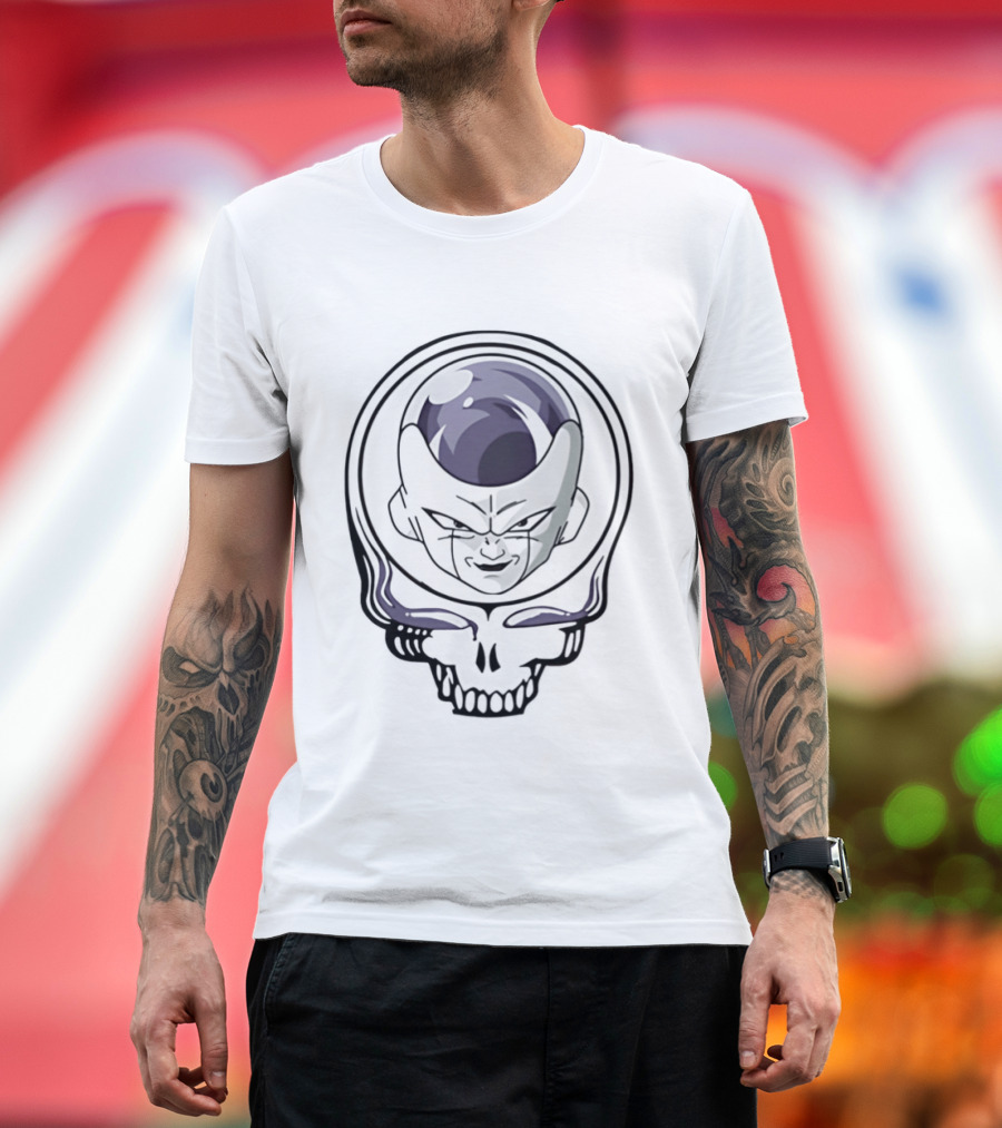 Frieza And Grateful Dead Skull Crossover Fusion T-Shirt